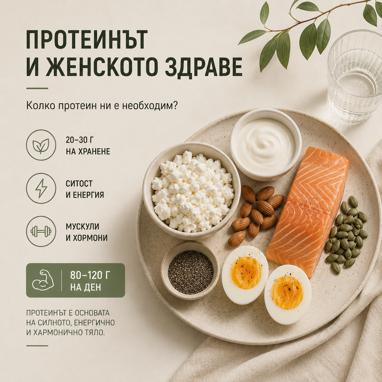Важен ли е протеинът за дамите и колко протеин ежедневно им е необходим? 