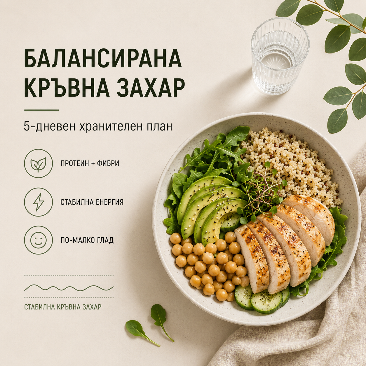 5-дневен хранителен план за балансиране на кръвната захар